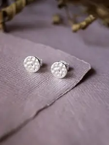 MANNASH 925 Sterling Silver Contemporary Studs Earrings