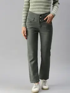 SHOWOFF Women Grey High-Rise Stretchable Jeans