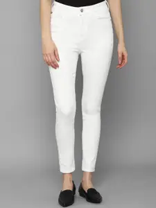 Allen Solly Woman Women White Skinny Fit Jeans