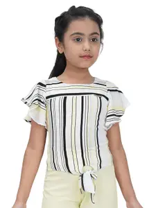 Tiny Girl Yellow Striped Top