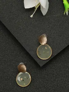 Celena Cole Gold-Toned Contemporary Studs Earrings