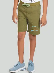 Zalio Boys Olive Green Shorts