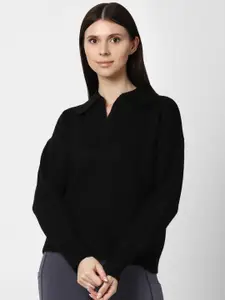 FOREVER 21 Women Black Solid Sweater