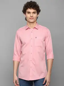 Allen Solly Sport Men Pink Pure Cotton Regular Fit Casual Shirt