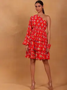 Masaba Red Georgette Dress