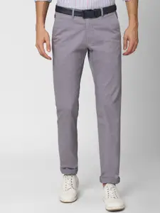 Van Heusen Sport Men Grey Slim Fit Formal Trousers