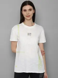 Allen Solly Woman Women White Printed T-shirt