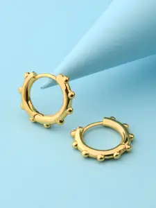 Accessorize Gold-Plated Geometric Hoop Earrings