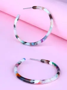 Accessorize Skinny Tort Circular Half Hoop Earrings