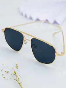 Bellofox Women Blue Lens & Gold-Toned Other Sunglasses
