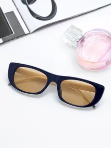 Bellofox Women Peach coloured Lens & Blue Wayfarer Sunglasses