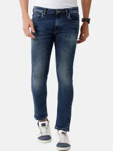 Voi Jeans Men Blue Skinny Fit Mid Rise Light Fade Jeans