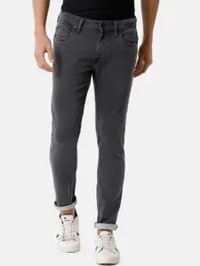 Voi Jeans Men Green Skinny Fit Light Fade Jeans