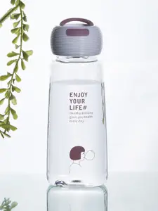 MARKET99 Burgundy & Transparent Printed Water Bottle