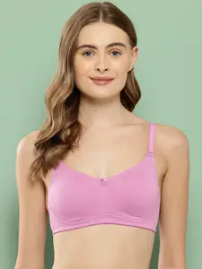 Leading Lady Pink Pure Cotton Bra Non-Padded