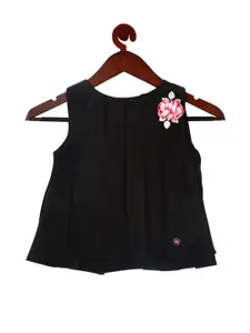 Tiny Girl Black Knitted A-Line Top