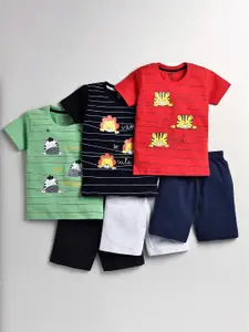 Toonyport Boys Multicoloured Printed T-shirt with Shorts