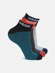 ADIDAS ADIDAS Men Pack of 3 Patterned Low-Cut Socks