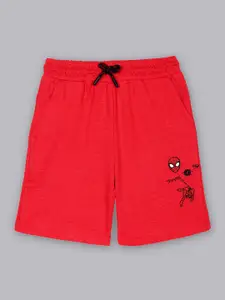 Kids Ville Boys Red Spider-Man Shorts