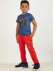 Zalio Boys Blue & Red Printed T-shirt with Pyjamas