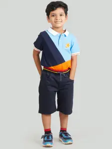Zalio Boys Multicoloured T-shirt with Shorts