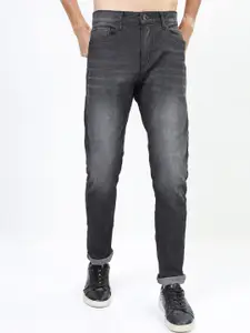 HIGHLANDER Men Grey Tapered Fit Light Fade Stretchable Jeans