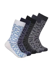 VINENZIA Pack of 5 Assorted Calf-Length Socks