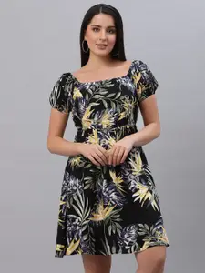 RAASSIO Multicoloured Tropical Dress