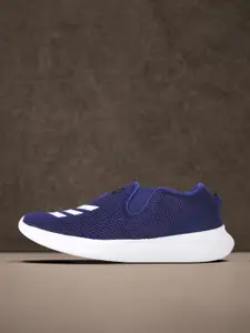 ADIDAS Men Navy Blue Solid Woven Design Prizmo Running Shoes