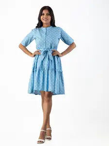 KALINI Blue Ethnic Dress