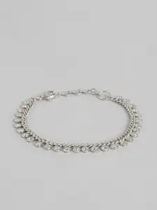 RICHEERA Women Silver-Plated Wraparound Bracelet