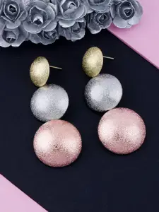 Silver Shine Multicoloured Contemporary Drop Earrings