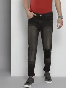 The Indian Garage Co Men Black Slim Fit Light Fade Stretchable Jeans