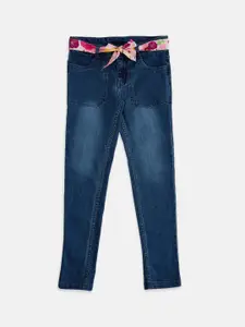 Pantaloons Junior Girls Blue Regular Fit Light Fade Jeans