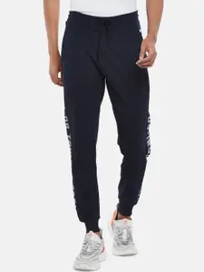 People Men Navy-Blue Solid Joggers