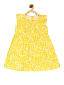 Creative Kids Yellow Floral A-Line Dress