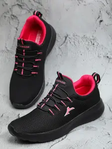 ABROS Women Black Mesh Running Shoes