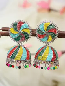 Crunchy Fashion Multicoloured Contemporary Jhumkas Earrings