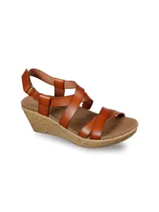 Skechers Brown Wedge Sandals