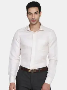 Blackberrys Men White India Slim Fit Formal Shirt