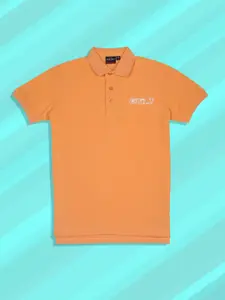 Gini and Jony Boys Orange Polo Collar T-shirt
