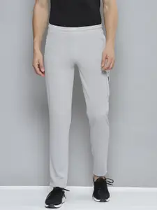 Alcis Men Grey Solid Slim Fit Running Track Pants
