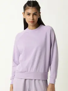 ARTICALE Women Purple Sweatshirt