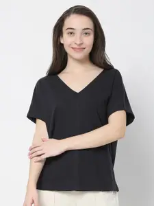 Vero Moda Black Styled Back Top