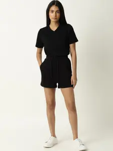 ARTICALE Women Black Solid Shorts