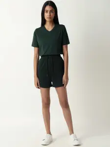 ARTICALE Women Green Slim Fit Shorts
