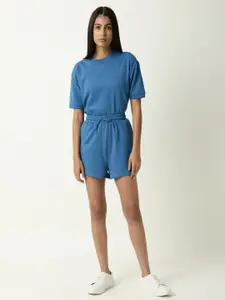 ARTICALE Women Blue Slim Fit Shorts