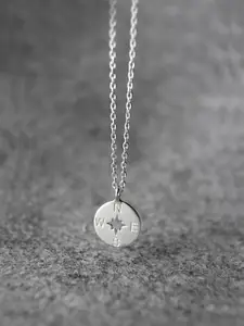 MANNASH 925 Sterling Silver Rhodium-Plated Pendant