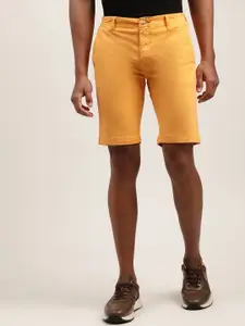 LINDBERGH Men Mustard Solid Regular Shorts