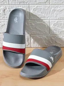 U.S. Polo Assn. Men Striped Sliders